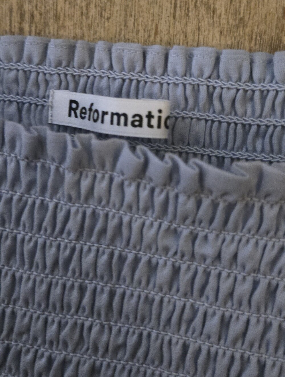 Reformation Roland Top Mineral Blue - Picture 4 of 7